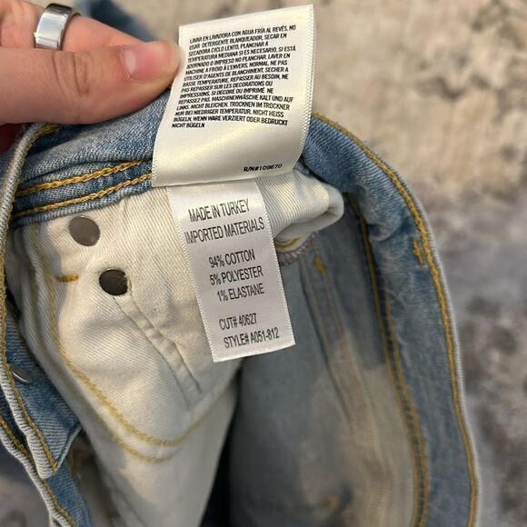 AGOLDE Distressed Light Wash Jean - Picture 3 of 5